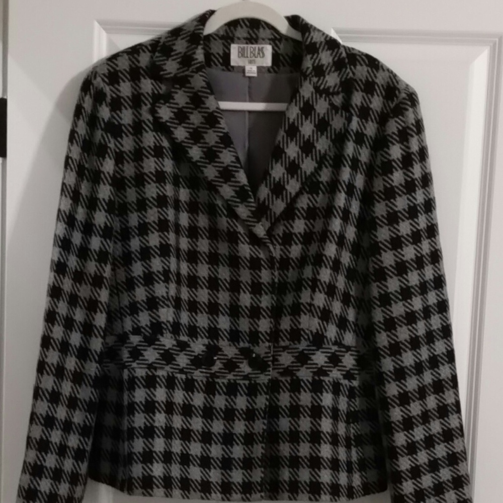 Vintage Bill Blass Houndstooth suit Size 16 - Picture 2 of 8